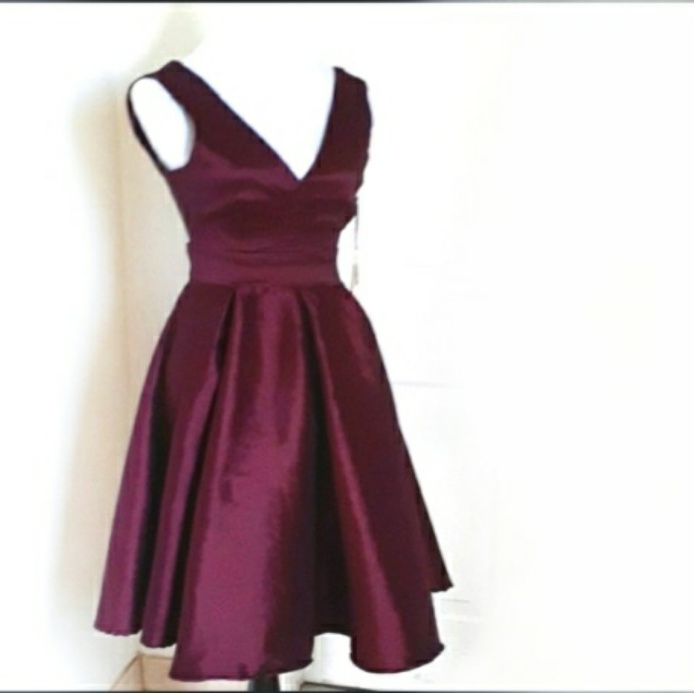 Red Wine Cocktail Dress